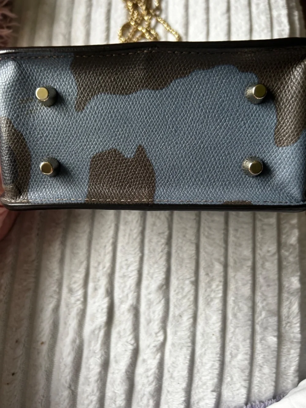 New Furla Leather Camo Metropolitan Crossbody